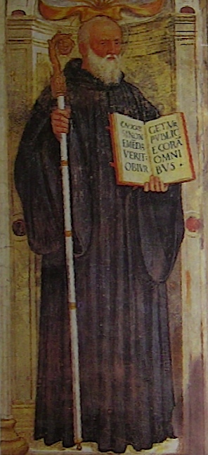 Picture of St Benedict at Praglia Abbey / Immagine di S. Benedetto nell'Abbazia di Praglia